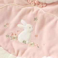 Dave&Bella Toddler Girls Elegant Pink Chinese-style Padded A-line Mesh Dress