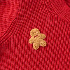 Dave&Bella Toddler Girls Festival Dark Red Turtle Long-sleeved Comfortable Sweaters Tops