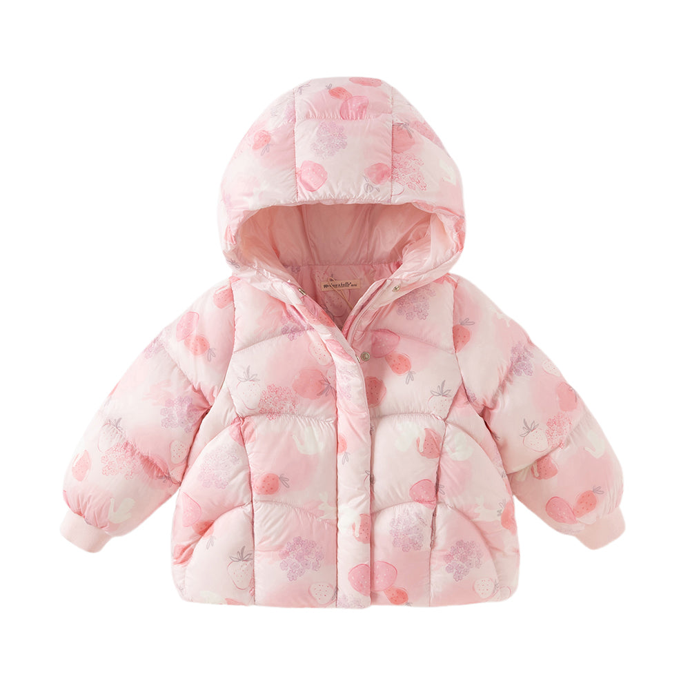 Dave&Bella Toddler Girls/Boys Winter Outdoor Warm Windproof Hooded Goose Down Coats