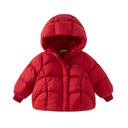 Dave&Bella Toddler Girls/Boys Winter Outdoor Warm Windproof Hooded Goose Down Coats
