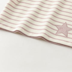 Dave&Bella Toddler Girls Winter Sweet Striped Fashion Cotton Turtle T-shirts Tops