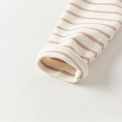 Dave&Bella Toddler Girls Winter Sweet Striped Fashion Cotton Turtle T-shirts Tops