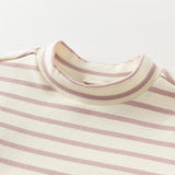 Dave&Bella Toddler Girls Sweet Striped Fashion Cotton Turtle Tees