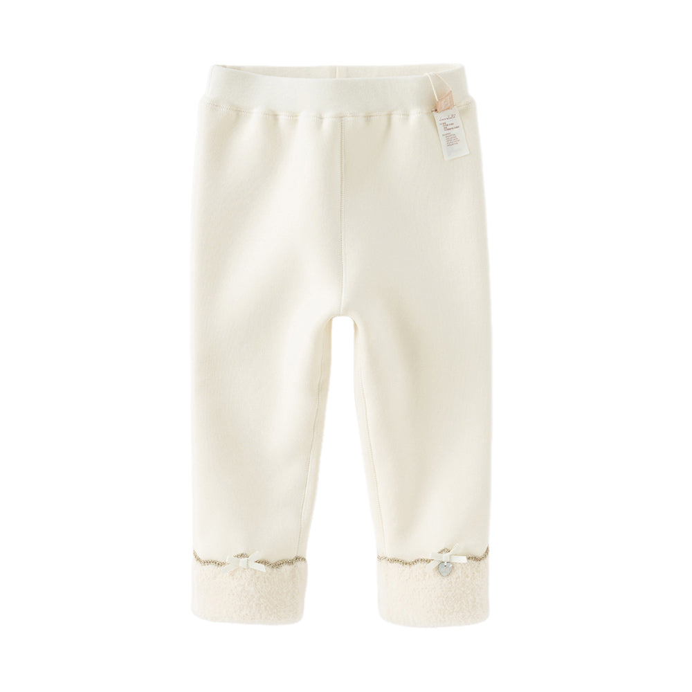 Dave&Bella Toddler Girls Cozy Fleece-Lined Leggings Pants