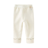 Dave&Bella Toddler Girls Cozy Fleece-Lined Leggings Pants