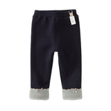 Dave&Bella Toddler Girls Cozy Fleece-Lined Leggings Pants
