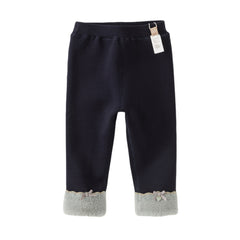 Dave&Bella Toddler Girls Cozy Fleece-Lined Winter Leggings Pants