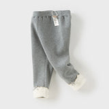 Dave&Bella Toddler Girls Cozy Fleece-Lined Leggings Pants