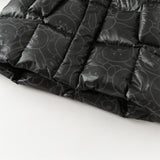 Dave&Bella Toddler Boys Winter Outwear Black Bear Print Mid-Length Hooded Down Coats