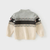 Dave&Bella Kids Boys Gentle Apricot Cotton Casual Sweaters