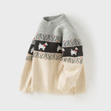 Dave&Bella Kids Boys Gentle Apricot Cotton Casual Sweaters