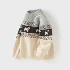 Dave&Bella Kids Boys Winter Gentle Apricot Cotton Casual Sweaters Tops
