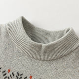 Dave&Bella Kids Boys Gentle Apricot Cotton Casual Sweaters