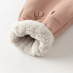 Dave&Bella Toddler Girls/Boys Winter Plush-lined Casual Knit Drawstring Sweatpants