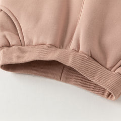 Dave&Bella Toddler Girls/Boys Winter Plush-lined Casual Knit Drawstring Sweatpants