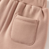 Dave&Bella Toddler Girls/Boys Plush-lined Casual Knit Drawstring Sweatpants