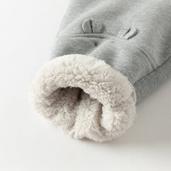 Dave&Bella Toddler Girls/Boys Winter Plush-lined Casual Knit Drawstring Sweatpants