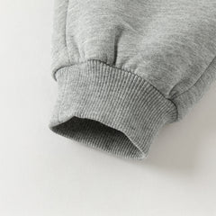 Dave&Bella Toddler Girls/Boys Winter Plush-lined Casual Knit Drawstring Sweatpants