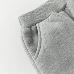 Dave&Bella Toddler Girls/Boys Winter Plush-lined Casual Knit Drawstring Sweatpants