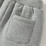 Dave&Bella Toddler Girls/Boys Plush-lined Casual Knit Drawstring Sweatpants