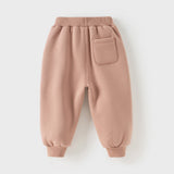Dave&Bella Toddler Girls/Boys Plush-lined Casual Knit Drawstring Sweatpants