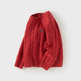 Dave&Bella Kids Girls/Boys Versatile Beige/Red Pullover Sweaters