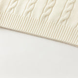 Dave&Bella Kids Girls/Boys Versatile Beige/Red Pullover Sweaters