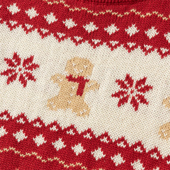 Dave&Bella Kis Girls Sweet Red/Beige Pullover Long-sleeved Sweaters Tops