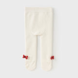 Dave&Bella Kids Girls Versatile Beige/Black Footed Tights Leggings