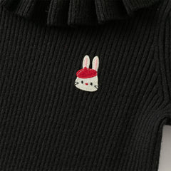 Dave&Bella Kids Girls Winter Adorable Beige Long Sleeve Pullover Sweaters Tops