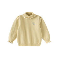 Dave&Bella Kids Girls Winter Versatile Warm Turtle-neck  Pullover Sweaters Tops