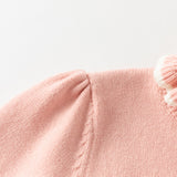 Dave&Bella Kids Girls Versatile Warm Turtle-neck Pullover Sweaters