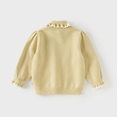 Dave&Bella Kids Girls Winter Versatile Warm Turtle-neck  Pullover Sweaters Tops