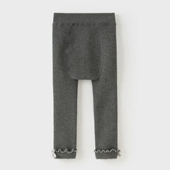 Dave&Bella Kids Girls Versatile Light Khaki/Dark Grey Soft Tights Leggings