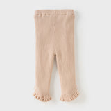 Dave&Bella Toddler Girls Cute Pink/Blue Warm Plush-lined Pants
