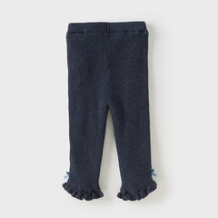 Dave&Bella Toddler Girls Winter Cute Pink/Blue Warm Plush-lined Pants