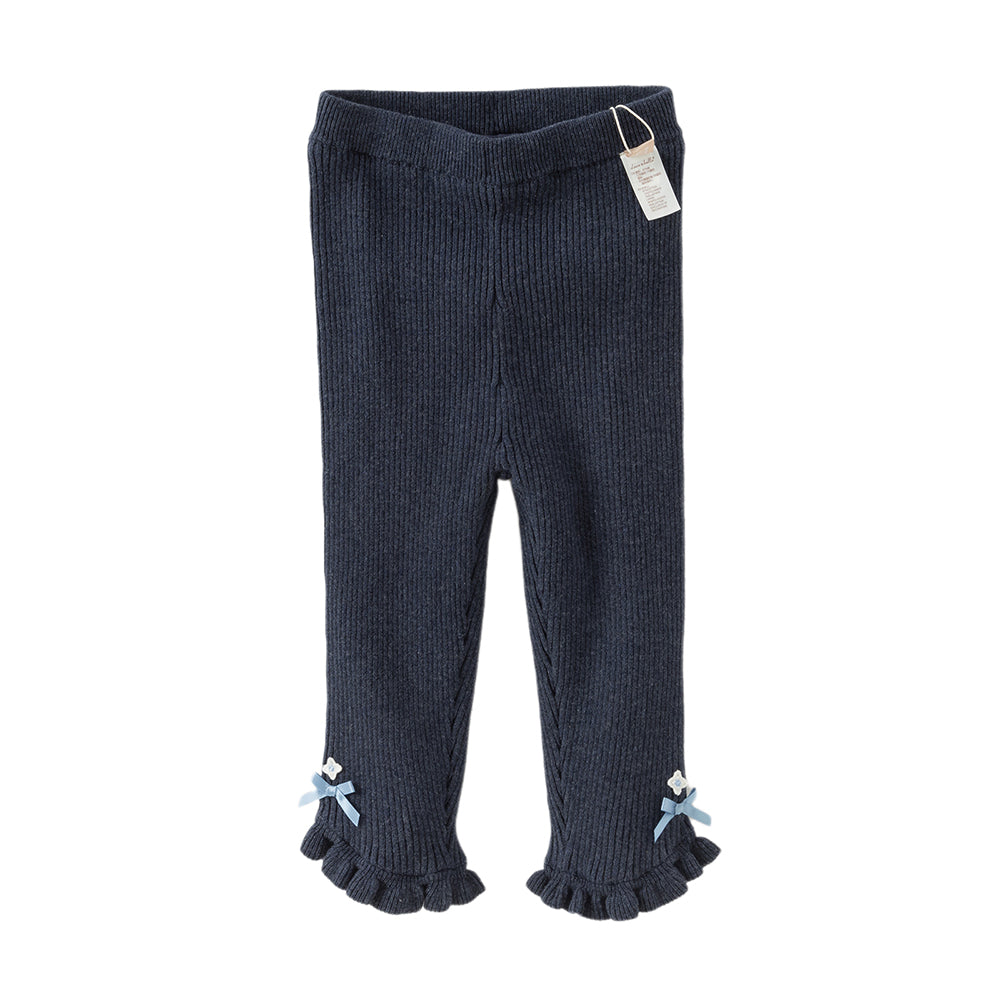 Dave&Bella Toddler Girls Cute Pink/Blue Warm Plush-lined Pants