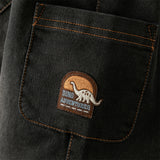 Dave&Bella Toddler Boys Black Drawstring Loose Cozy Plush-lined Jeans