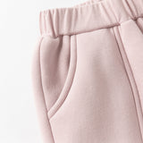 Dave&Bella Toddler Girls Outdoor Adjustable Waistband Loose Drawstring Sweatpants