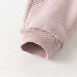 Dave&Bella Toddler Girls Outdoor Adjustable Waistband Loose Drawstring Sweatpants