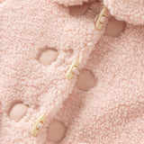 Dave&Bella Toddler Girls Cute Pink Outwear Soft Plush Padded Jackets