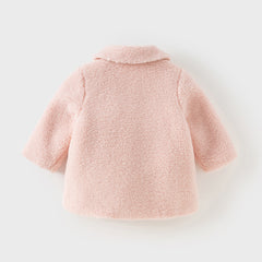 Dave&Bella Toddler Girls Cute Pink Outwear Soft Plush Padded Jackets