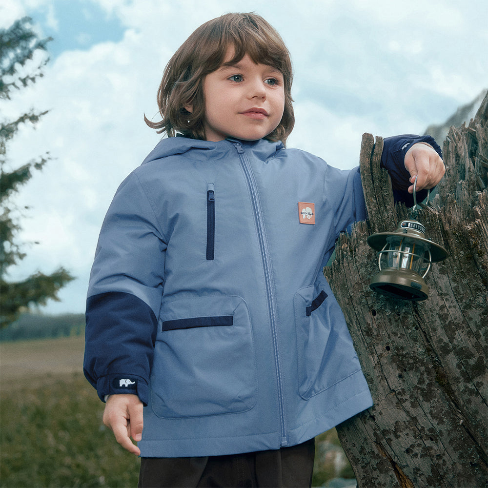 Dave&Bella Kids Boys Winter Outdoor Waterproof Warm Hooded Two-piece Down Coat Sets