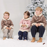 Dave&Bella Toddler Girls/Boys Casual Multiple Colors Outwear Hooded Plush-lined Coats