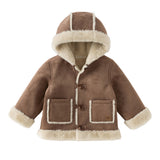 Dave&Bella Toddler Girls/Boys Casual Multiple Colors Outwear Hooded Plush-lined Coats