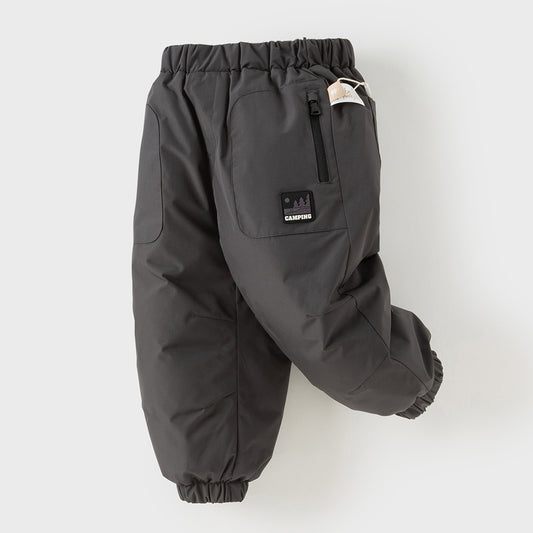 Dave&Bella Kids Boys Winter Outdoor Windproof Cozy Versatile Down Pants