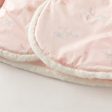 Dave&Bella Toddler Girls Chinese-style Pink Print Plush Turtle Outwear Padded Coats