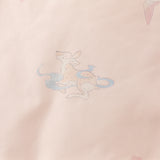 Dave&Bella Toddler Girls Chinese-style Pink Print Plush Turtle Outwear Padded Coats