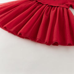 Dave&Bella Toddler Girls Classic Sweetness A-line Mesh Dress