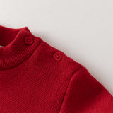 Dave&Bella Toddler Girls/Boys Festival Red/Pink Turtle Cozy Plush-lined Sweaters Tops